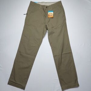 Columbia Flex ROC Pants Men's 30x30 Green Regular Fit Stretch Hiking